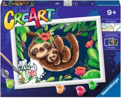 Ravensburger Set de pictură pe numere Ravensburger CreArt - Leneși drăguți (23632)