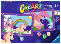Ravensburger Set de vopsea după număr Ravensburger CreArt - Un unicorn (23558)