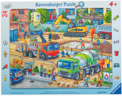 Ravensburger Puzzle Ravensburger din 24 de piese - Something is going on on the construction site (05142) Puzzle