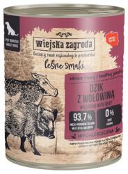 Wiejska Zagroda Erdő ízei Vaddisznó marhahússal nedves kutyatáp 800 g