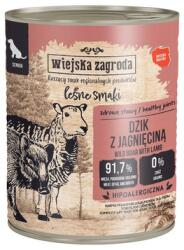Wiejska Zagroda Erdő ízei Vaddisznó bárányhússal nedves eledel idősebb kutyák számára 800 g