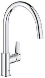 GROHE BauEdge egykaros mosogatócsap 1/2, magas kifolyó, kihúzható zuhanyfej 30536000 (30536000)