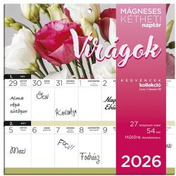 LIZZY CARD Falinaptár mágneses LIZZY CARD 220x220mm 2 hetes Virágok 2026. 21693 (21693)