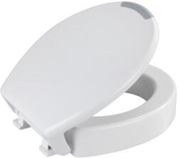 WENKO 25005100-WC-ülőke SECURA 37x44 cm fehér/szürke 25005100 (WE0710)
