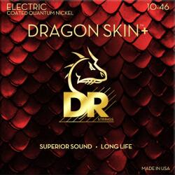 DR Strings Dragon Skin+ Coated Medium 10-46 Elektromos gitárhúrok (DEQ-10)
