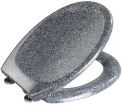 WENKO 18902100-WC WC ülőke OTTANA 44, 5x37, 5 cm gránit/szürke/ezüst 18902100 (WE0611)