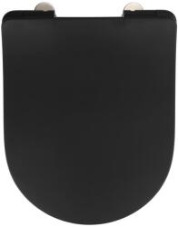 WENKO 23827100-WC WC-ülőke SEDILO 45, 2x36, 2 cm fekete/ezüst 23827100 (WE0662)
