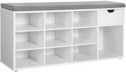 Euziel VOREN cipőszekrény, fehér/szürke LHS024W01V1 (EZ0309)