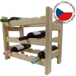 Tonap Fa bortartó 12 palack tárolására 44×45×25 cm cseh gyártmány (V4x3)