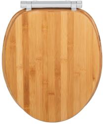 WENKO 25224100 - WC-ülőke BAMBOUSA 34, 5x40, 5 cm barna/ezüst 25224100 (WE0166)
