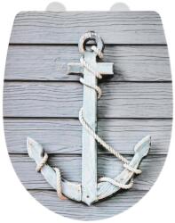 WENKO 23536100-WC RELIEF WC-ülőke, 36, 5 x 45 cm, többszínű/ezüst 23536100 (WE0656)