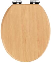 WENKO 22979100-WC ülőke Natúr bükk 35, 5x42, 5 cm barna/ezüst 22979100 (WE0647)