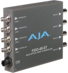 AJA FiDO-4R-ST, Convertor 4 x fibra optica ST la 4 x 3G-SDI