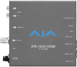 AJA IPR-10G2-HDMI, Convertor SMPTE ST 2110 IP la HDMI, cu 2 x 10GbE SFP+