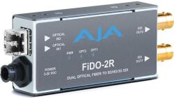AJA FIDO-2R-MM, Convertor 2 x fibra optica LC Multi-Mode la 3G-SDI