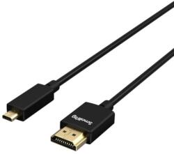 SmallRig 3043B, Cablu HDMI Ultra Slim 4K (de la tip D la A) cu lungimea de 55cm