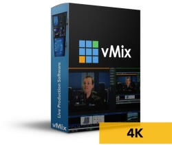 vMix 4K, Licenta Software de productie 4K & HD Live, Streaming si Mixing
