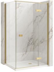 Rea Cabina de dus Rea Atlas 90x80 cu deschidere pe stanga auriu periat (KPL-K4370)