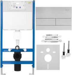 Rea Cadru WC incastrat K011A-Q Rea cu buton T crom periat (KPL-E0057)