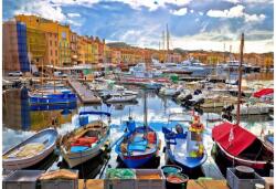 Bluebird Puzzle 90776 - Le Port Coloré de Saint-Tropez - 1000 db-os puzzle (90776)