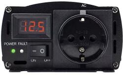 Houli Power Inverter 12V-ról 230V-ra, 1000W/2000W, tiszta szinusz hullám, 1 aljzat (HPZD0010U 12V/50Hz/230V/EU)