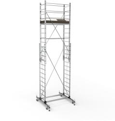 CRIANO Schela mobila aluminiu telescopica 2x3, 5(m), inaltime lucru 7 metri, o platforma 1, 6x0, 6(m), max 200kg/mp - CNO-SME-MEGA7 (CNO-SME-MEGA7)