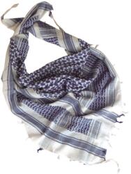 Mil-Tec arafat kendő, fehér - kék, 110x110cm