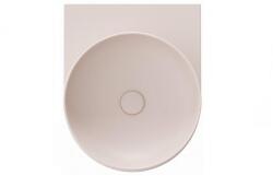 RAVAK Yard 40 kerámiamosdó Alabaster Pink, túlfolyó furat nélkül XJX0G040000 (XJX0G040000)