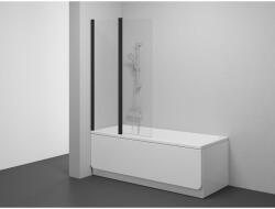 RAVAK CVS2-100 bal kádparaván fekete+transparent 7QLA0300Z1 (7QLA0300Z1)