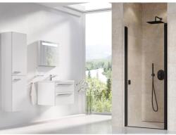 RAVAK Chrome CSD1-90 zuhanyajtó fekete+transparent 0QV70300Z1 (0QV70300Z1)