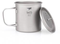 Keith Titanium Single-Wall Tit. Mug 550 ml Culoare: gri (81089090)