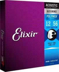 Elixir 11075 Polyweb 12-56 Струни за акустична китара (11075)