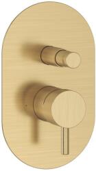 RAVAK Espirit falba süllyesztet csaptelep, automatikus kétutas, belső egységgel ES 061.60GLB. O2, Gold Brushed X070608 (X070608)