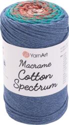 Yarn Art Macrame Cotton Spectrum 225 m 1327 Orange Turquoise Grey Șnur (<![CDATA[Macrame Cotton Spectrum 1327]]>)