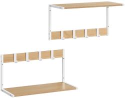 Autronic E1083 WT fali polcok szett, fehér, 2 db, fehér