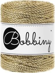 Bobbiny 3PLY Macramé Rope 3 mm 50 m Metallic Gold Șnur (TS-E055)