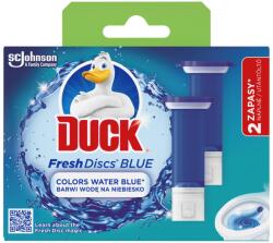 DUCK Fresh Discs Blue WC-öblítő korong utántöltő színező hatással 2x36 ml - 72 ml