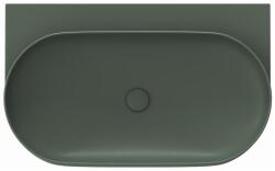 RAVAK Yard 80 kerámiamosdó Grey Green, túlfolyó furat nélkül XJX08080000 (XJX08080000)