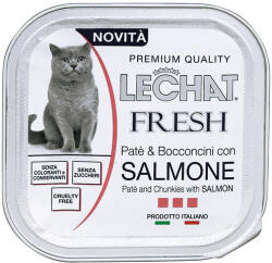 LECHAT Fresh konzerv macskáknak, lazacpástétom - 100 g