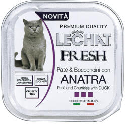 LECHAT Fresh konzerv macskáknak, kacsapástétom - 100 g