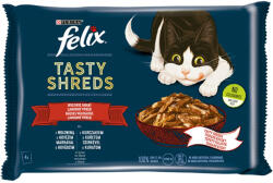 FELIX Tasty Shreds állateledel macskáknak marhával és csirkével 4x80 g - 320 g