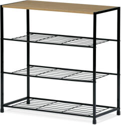 Autronic GD-414 OAK Leik, 4 polcos cipőtartó, 63 x 30 x 63, 5 cm, 4 emelet