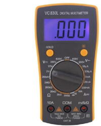  BEST-VC830L Home VC 830L digitális multiméter, egyenfeszültség, váltófeszültség, egyenáram, ellenállás mérése, mért érték rögzítés VC 830L (BEST-VC830L)