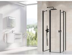 RAVAK Chrome CRV2-120 zuhanyajtó fekete+transparent 1QVG0300Z1 (1QVG0300Z1)