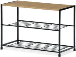 Autronic GD-413 OAK Leik, 3 polcos cipőtartó, 63 x 30 x43, 5 cm, 3 emelet