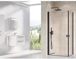 RAVAK Chrome CRV1 80 zuhanyajtó fekete+transparent 1QV40301Z1 (1QV40301Z1)