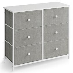 Autronic E1032 GREY komód, 80 cm, szürke, L