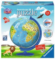 Ravensburger Puzzleball 180 db - Földgömb Ajánlott 6-10 éves korig unisex [Cikkszám 51867]