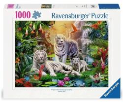 Ravensburger Puzzle 1000 db - Fehér tigriscsalád Ajánlott 14-99 éves korig unisex [Cikkszám 15467]