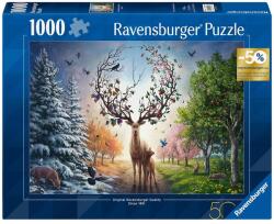Ravensburger Puzzle 1000 db - Varázslatos szarvas Ajánlott 10-99 éves korig unisex [Cikkszám 12891]